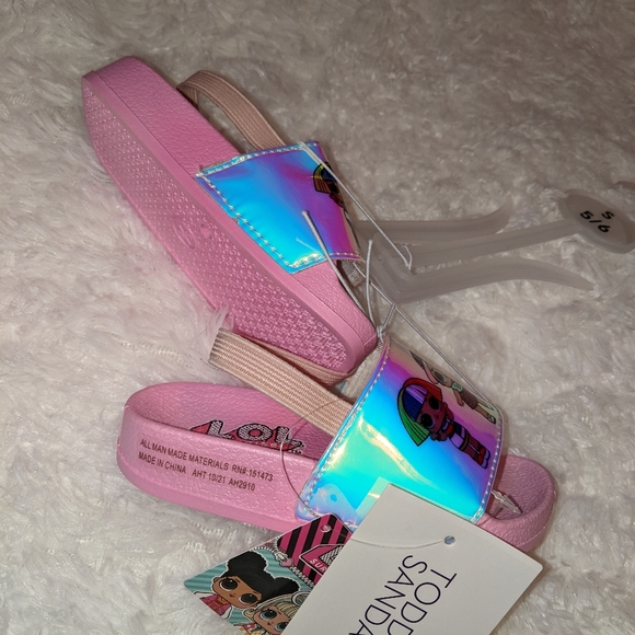 Nwts LOL surprise! Toddler girl slides/sandals - Picture 6 of 13